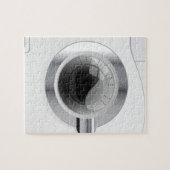 Witte wasmachine legpuzzel (Horizontaal)