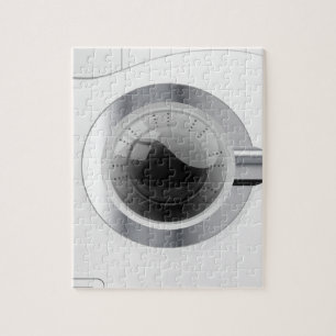 Witte wasmachine legpuzzel