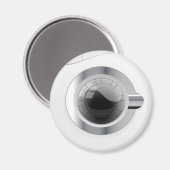 Witte wasmachine magneet (Voorkant / Achterkant)