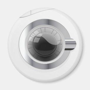 Witte wasmachine magneet