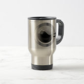 Witte wasmachine reisbeker (Voorkant rechts)