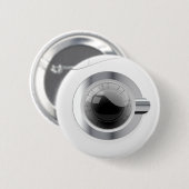 Witte wasmachine ronde button 5,7 cm (Voorkant /achterkant)