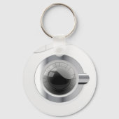 Witte wasmachine sleutelhanger (Voorkant)