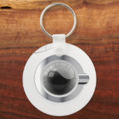 Witte wasmachine sleutelhanger (Voorkant)