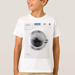 Witte wasmachine t-shirt