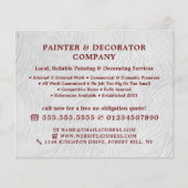 Witte wasverf, schilder en decorator flyer (Voorkant)