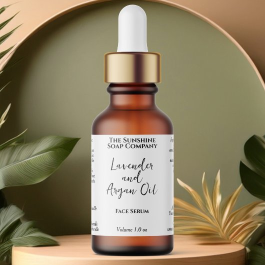 Witte Waterdichte Cosmetica Dropper Fles Labels