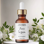 Witte waterdichte cosmetica druppelaar fles labels