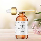 Witte waterdichte cosmetica druppelfles labels