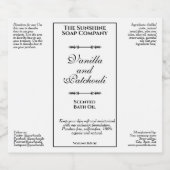 Witte  waterdichte cosmetica flesetiket sparkling wijnetiket (Enkel label)