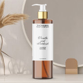 Witte waterdichte cosmetica flesetiket sparkling wijnetiket