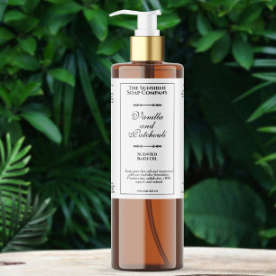 Witte waterdichte cosmetica flesetiket sparkling wijnetiket