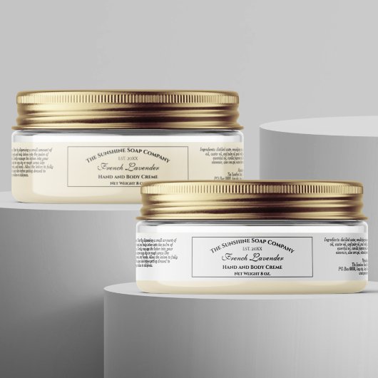 Witte Waterdichte Cosmetica Label 1 "x 7"