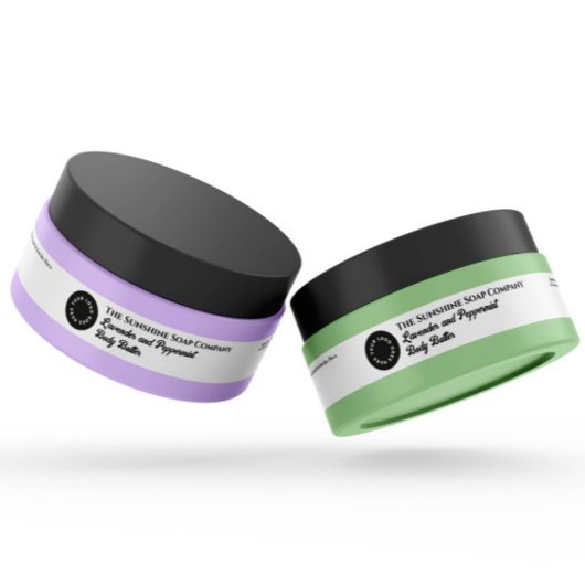 Witte waterdichte cosmetica pot label 0.75 x 7.5