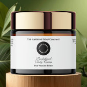 Witte Waterdichte Cosmetics Jar Label met Logo Waterfles Etiket