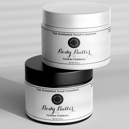 Witte Waterdichte Cosmetics Jar Label met Logo Waterfles Etiket