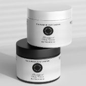 Witte Waterdichte Cosmetics Jar Label met Logo Waterfles Etiket