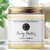 Witte Waterdichte Cosmetics Jar Label met Logo Waterfles Etiket