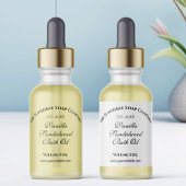 Witte Waterdichte Druppelfles Label 1.5 "x 3"