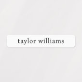 Witte waterdichte naam labels (Design 1)