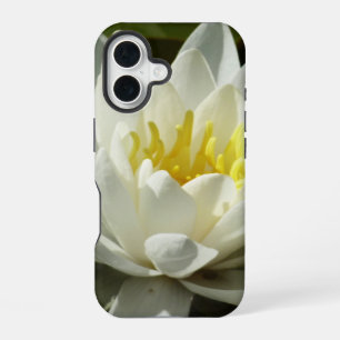 Witte Waterlelie en Knop Bloem iPhone 16 Hoesje