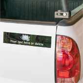 Witte Waterlelie Lotusbloem Persoonlijk Bumpersticker (Op Truck)