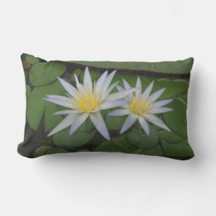 Witte waterlelies buitenkussen