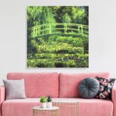 Witte waterlelies door Claude Monet, Vintage Kunst Canvas Afdruk (Insitu (Woonkamer))