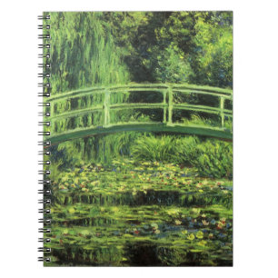 Witte waterlelies door Claude Monet, Vintage Kunst Notitieboek