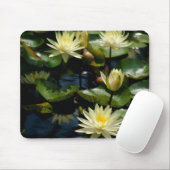 witte waterlievelingsmousepad muismat (Met muis)