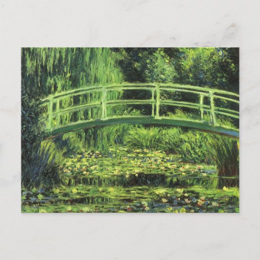 Witte waterlionen van Claude Monet,  kunst Briefkaart (Voorkant)