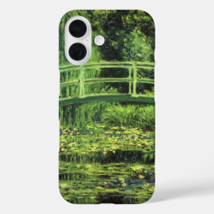 Witte waterlionen van Claude Monet,  kunst iPhone 16 Hoesje