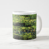 Witte waterlionen van Claude Monet,  kunst Grote Koffiekop (Voorkant rechts)