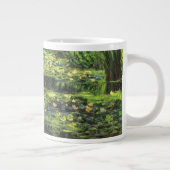 Witte waterlionen van Claude Monet,  kunst Grote Koffiekop (Rechts)