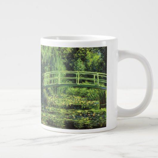 Witte waterlionen van Claude Monet,  kunst Grote Koffiekop (Rechts)