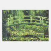 Witte waterlionen van Claude Monet,  kunst Inpakpapier Vel (Voorkant)