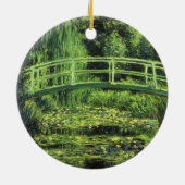 Witte waterlionen van Claude Monet,  kunst Keramisch Ornament (Achterkant)