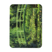 Witte waterlionen van Claude Monet,  kunst Magneet (Verticaal)