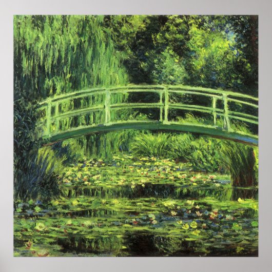 Witte waterlionen van Claude Monet,  kunst Poster (Voorkant)
