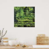 Witte waterlionen van Claude Monet,  kunst Poster (Keuken)