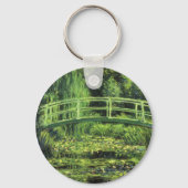Witte waterlionen van Claude Monet, kunst Sleutelhanger (Achterkant)