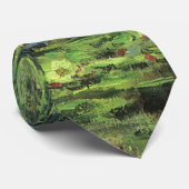 Witte waterlionen van Claude Monet, kunst Stropdas (Opgerold)