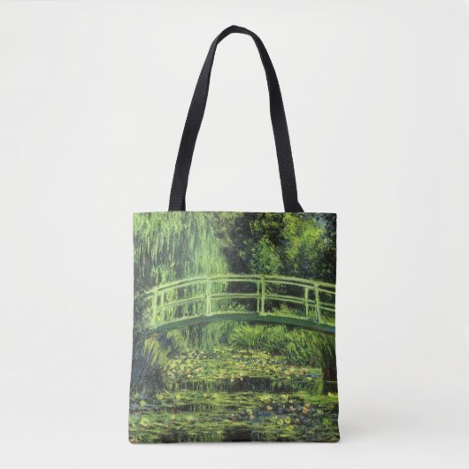 Witte waterlionen van Claude Monet,  kunst Tote Bag (Voorkant)