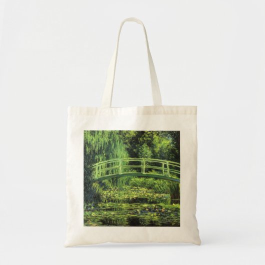 Witte waterlionen van Claude Monet,  kunst Tote Bag (Voorkant)