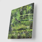 Witte waterlionen van Claude Monet,  kunst Vierkante Klok (Hoek)