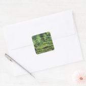 Witte waterlionen van Claude Monet,  kunst Vierkante Sticker (Envelop)