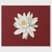 Witte waterlippenbloem cadeaupapier (Vlak)