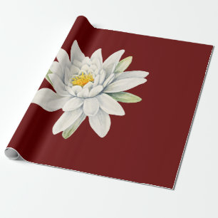 Witte waterlippenbloem cadeaupapier