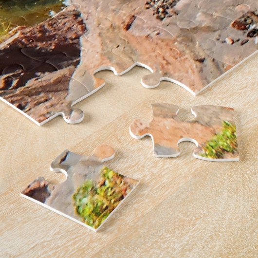 Witte waterschuur legpuzzel (Zijkant)