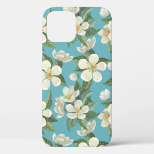 Witte Waterverf bloeit groene bladeren Case-Mate iPhone Case